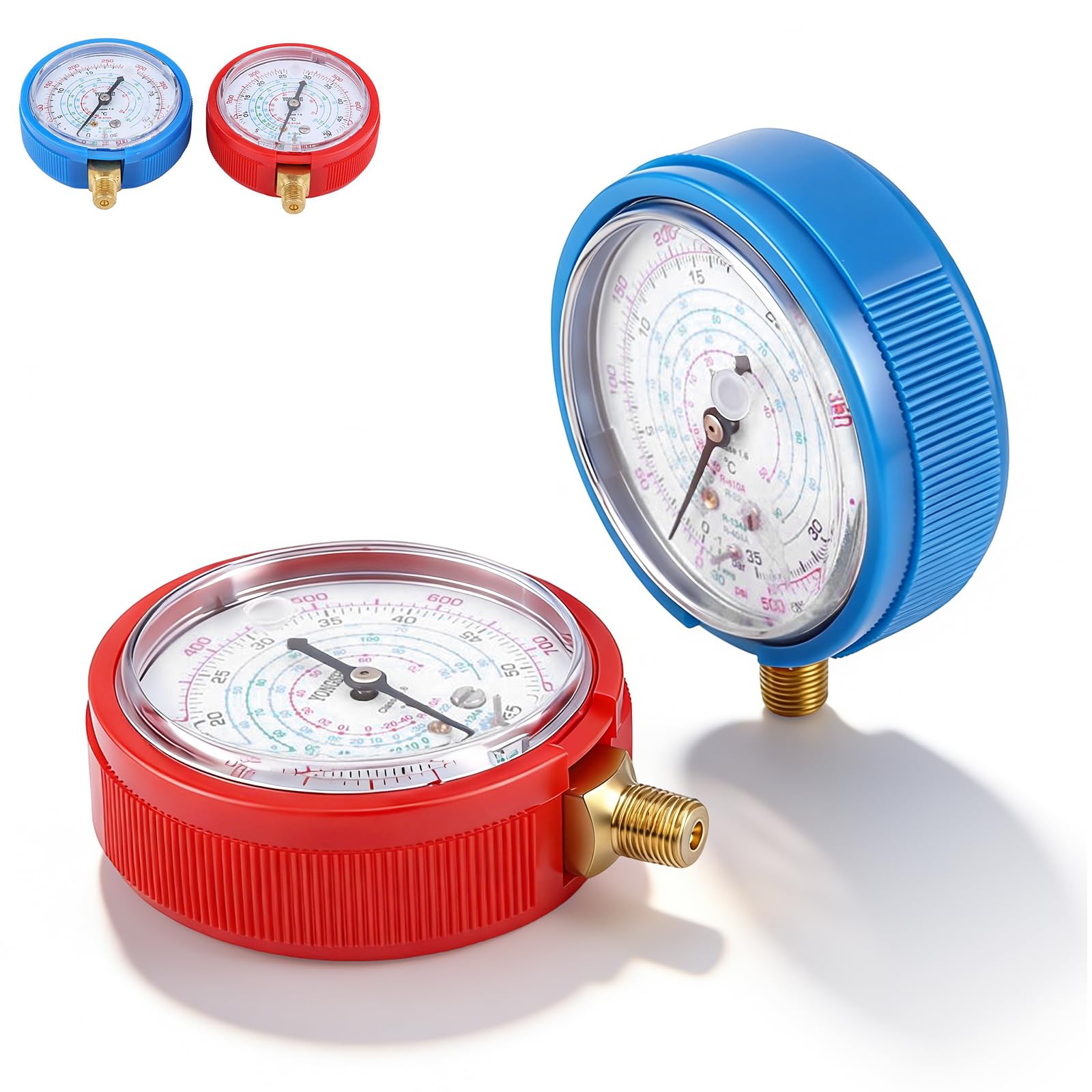 OUKENS Manifold Gauge manometro refrigerante R410A R134A R22