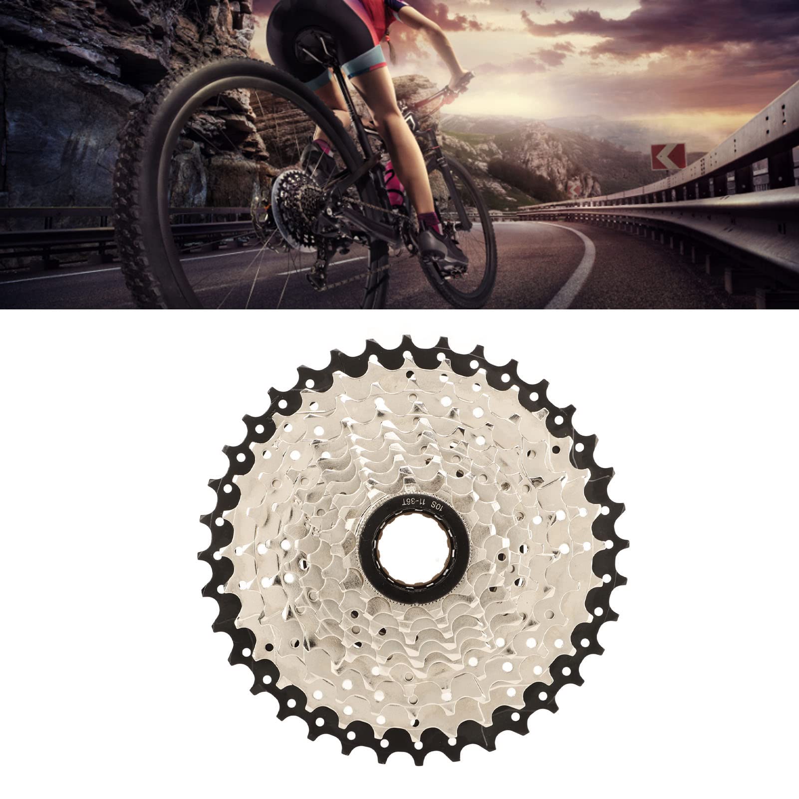 Oukens ruota libera bici 10 velocità 11-36T acciaio