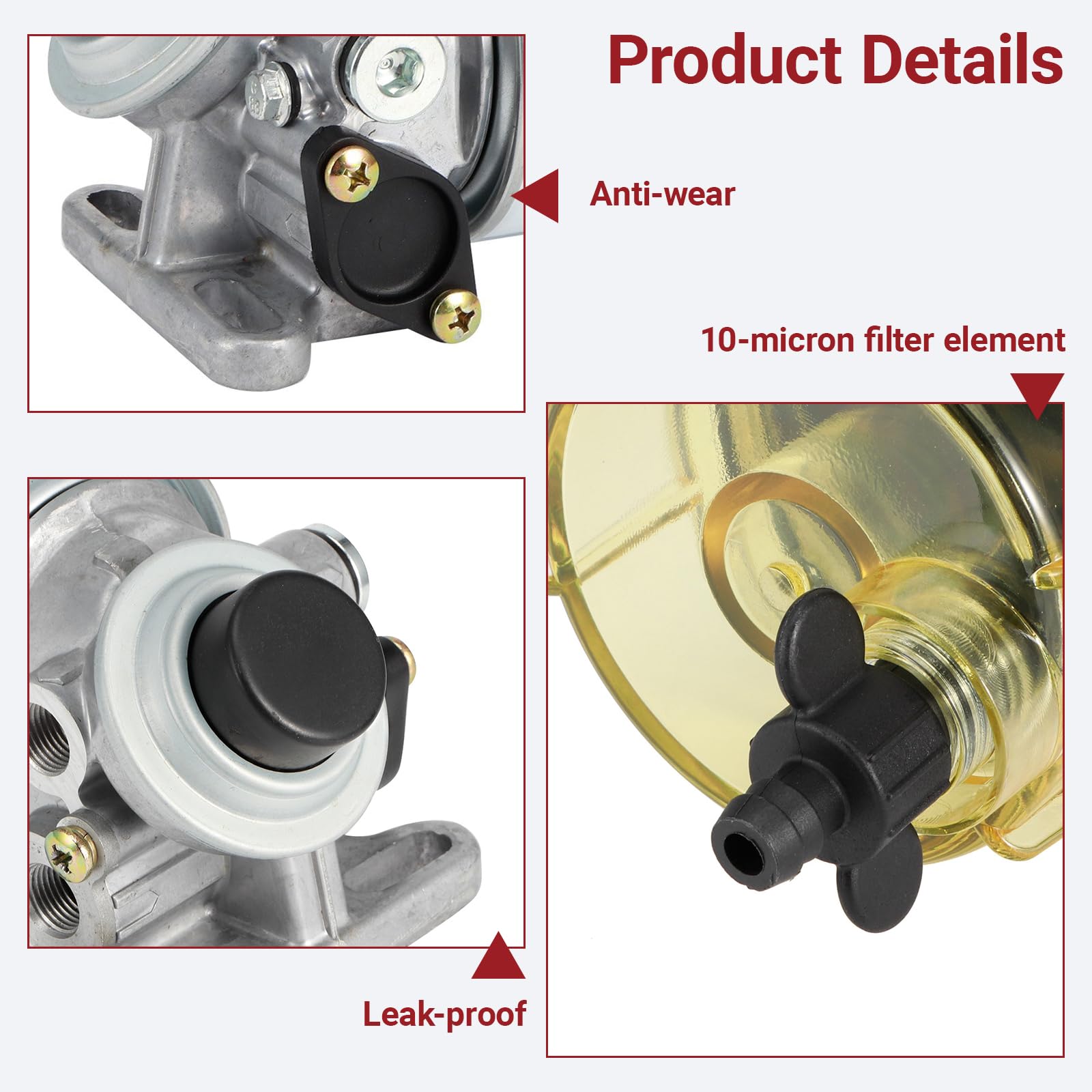 OUKENS S3213 Filtro Carburante Nautico 10 Micron Metallo
