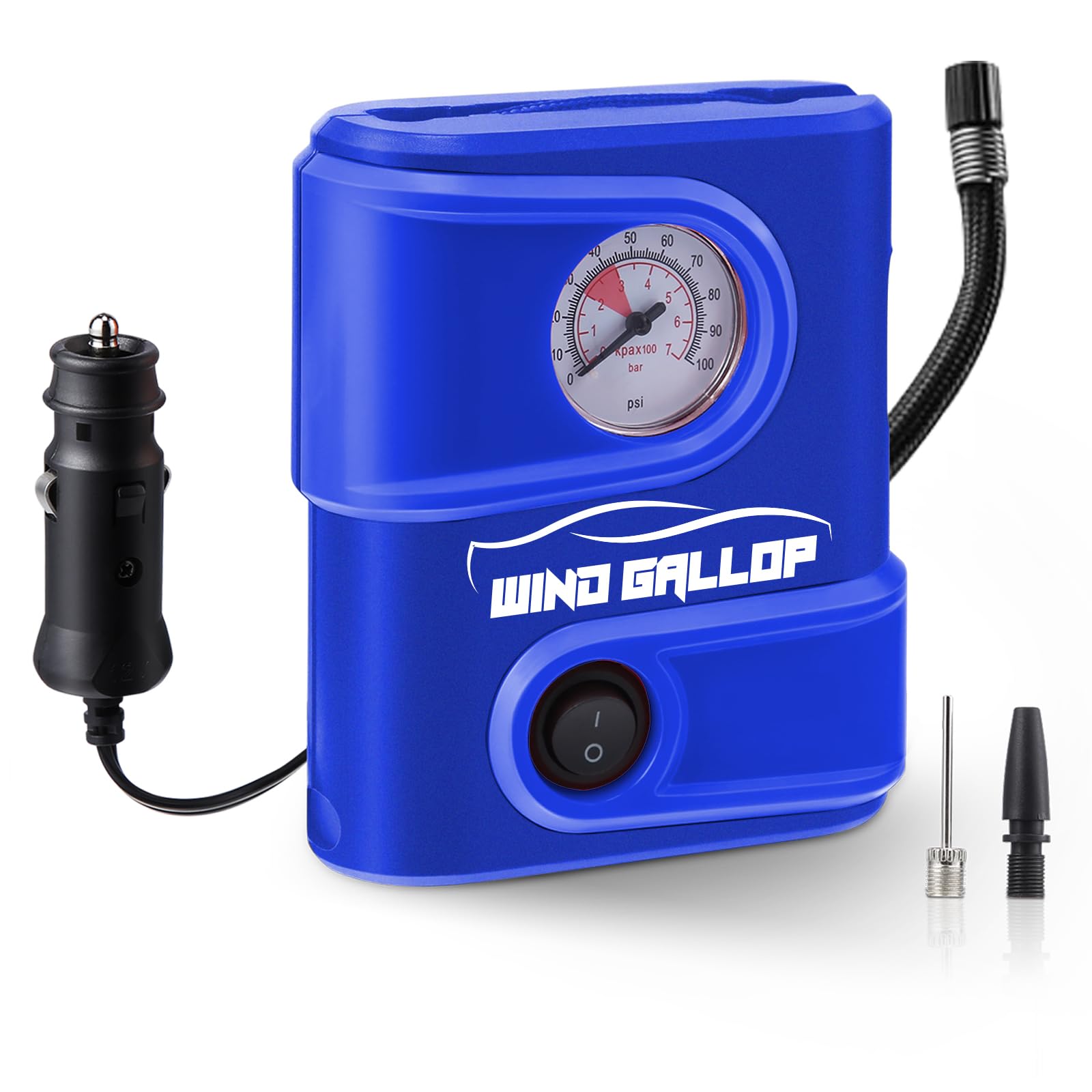WindGallop Tire Inflators compressore portatile nero digitale LED