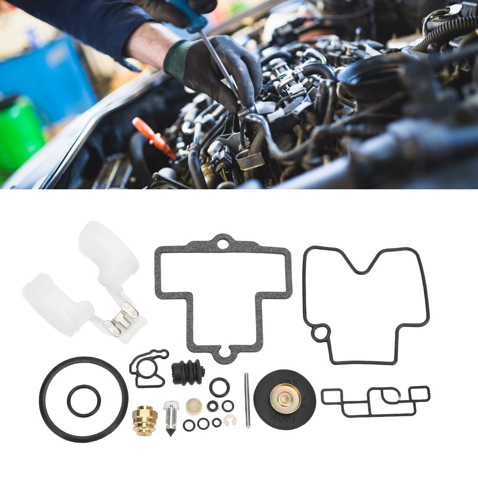 OUKENS Kit Riparazione Carburatore Keihin FCR Silicone