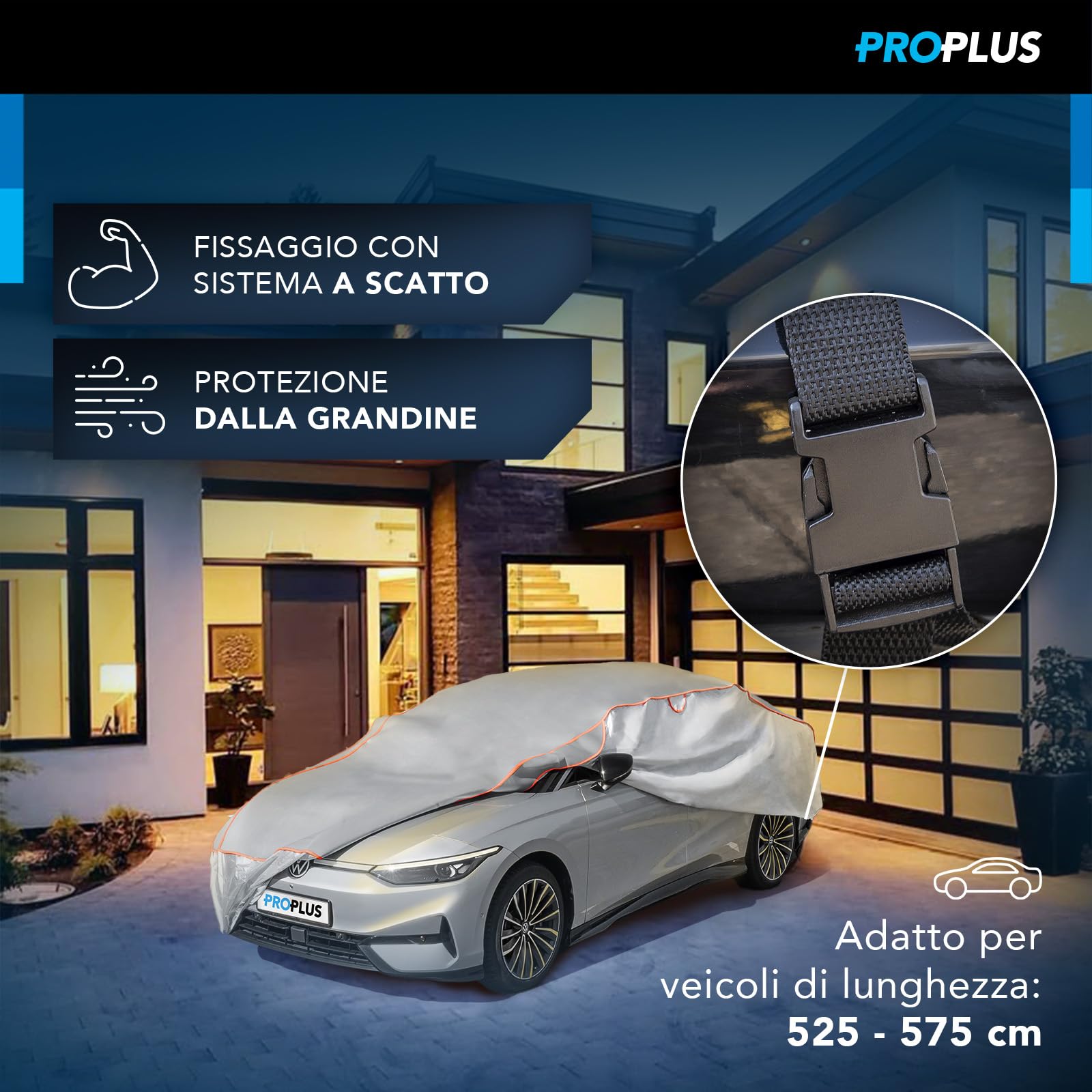 ProPlus Copriauto Telo Antigrandine XXL 5700mm Grigio