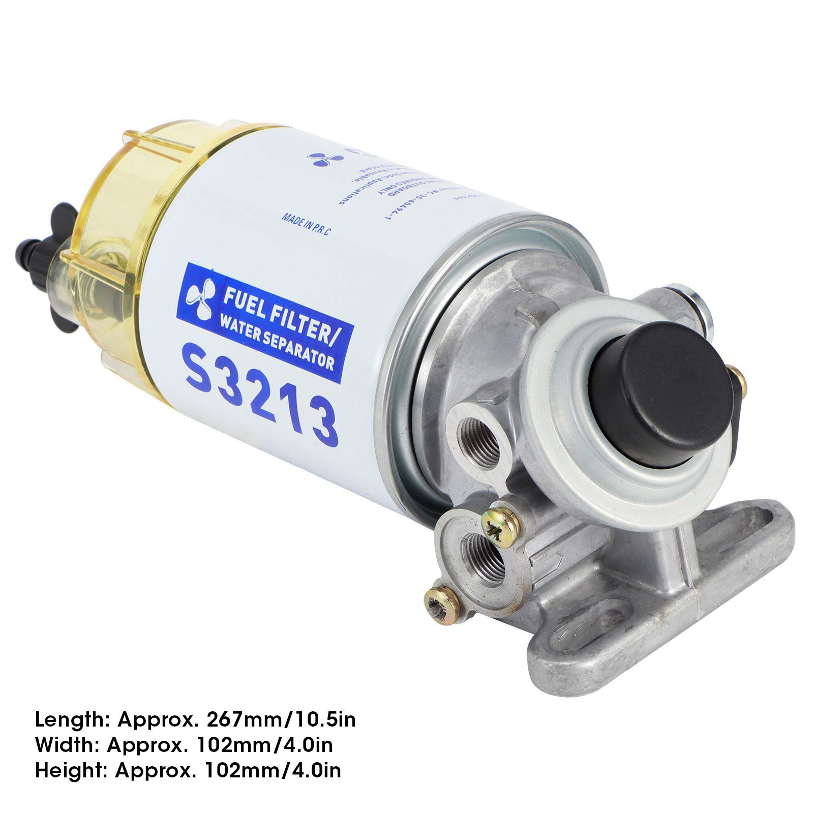 OUKENS S3213 Filtro Carburante Nautico 10 Micron Metallo