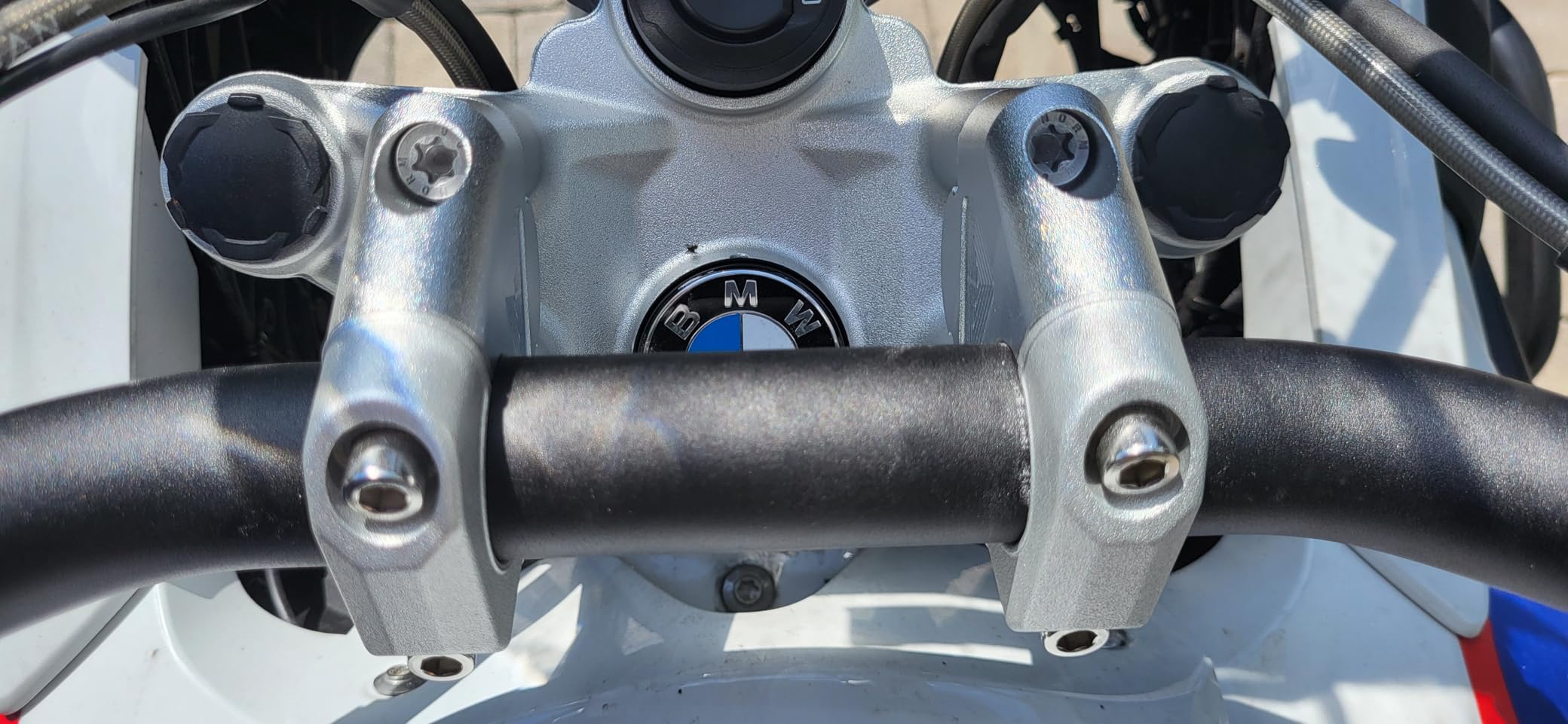 OUKENS rialzo manubrio moto BMW R1200GS 30mm alluminio 2pz