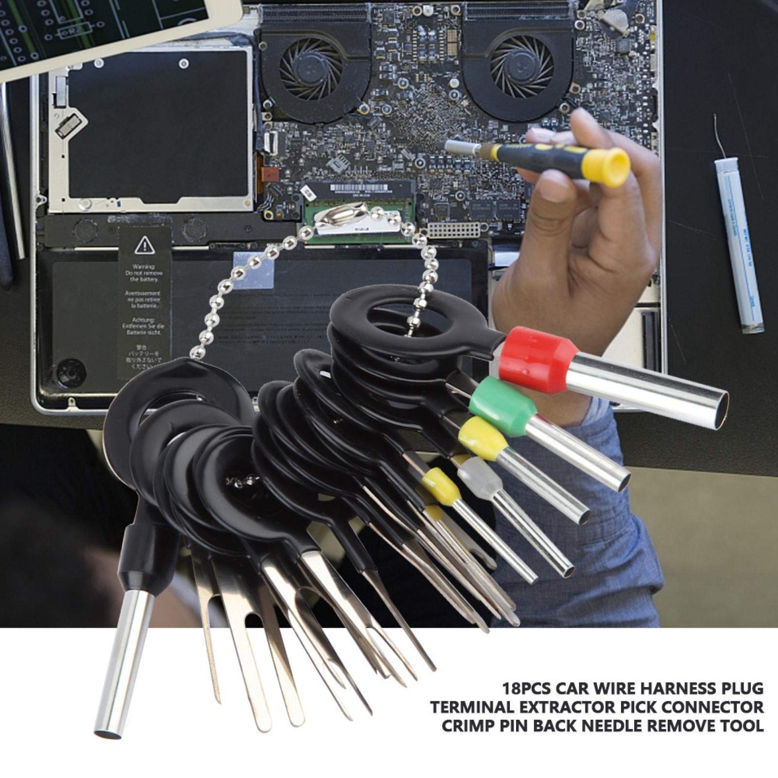OUKENS Kit Estrattori Terminali Auto 18 Pezzi Metallo