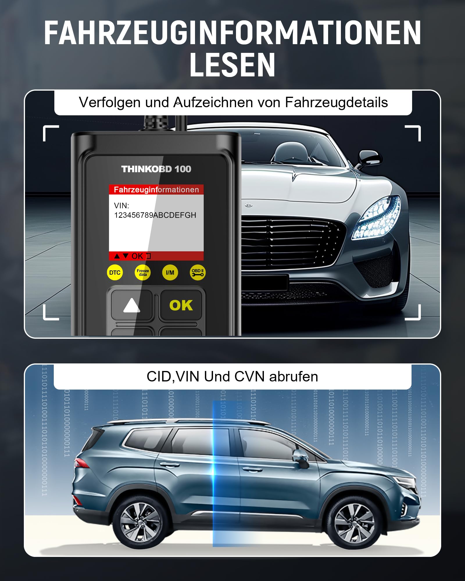 Thinkcar Thinkobd 100 lettore auto universale OBD2 motore