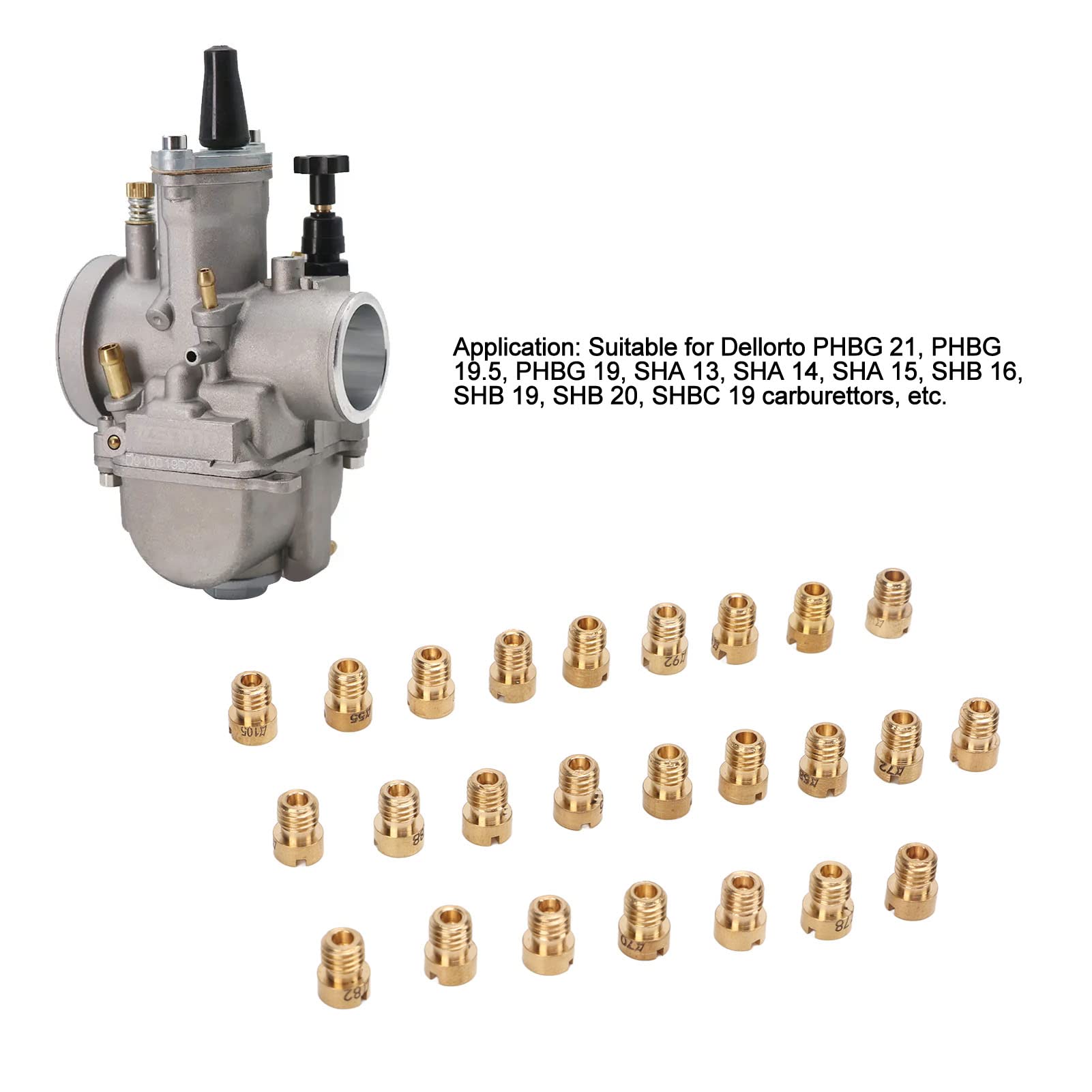 Oukens Kit getti carburatore M5 55-115 25 pezzi Dellorto