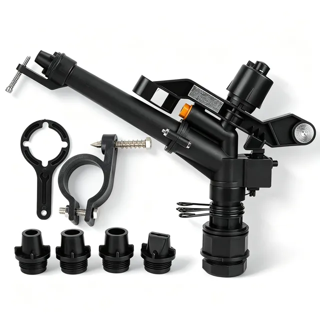 OUKENS Garden Irrigation Irrigatore 360° DN25 1" Nero