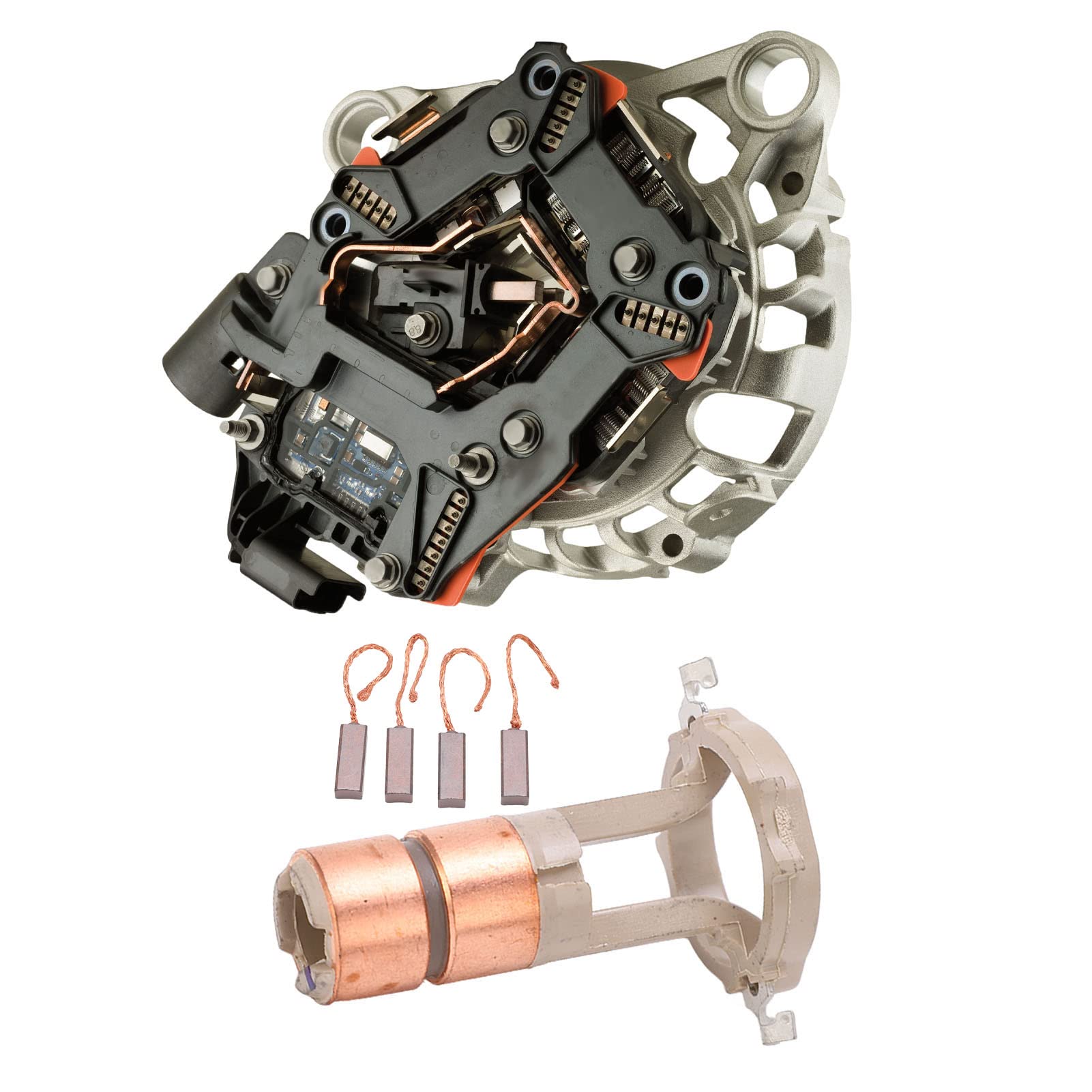 OUKENS kit spazzole anello collettore alternatore Valeo 230090