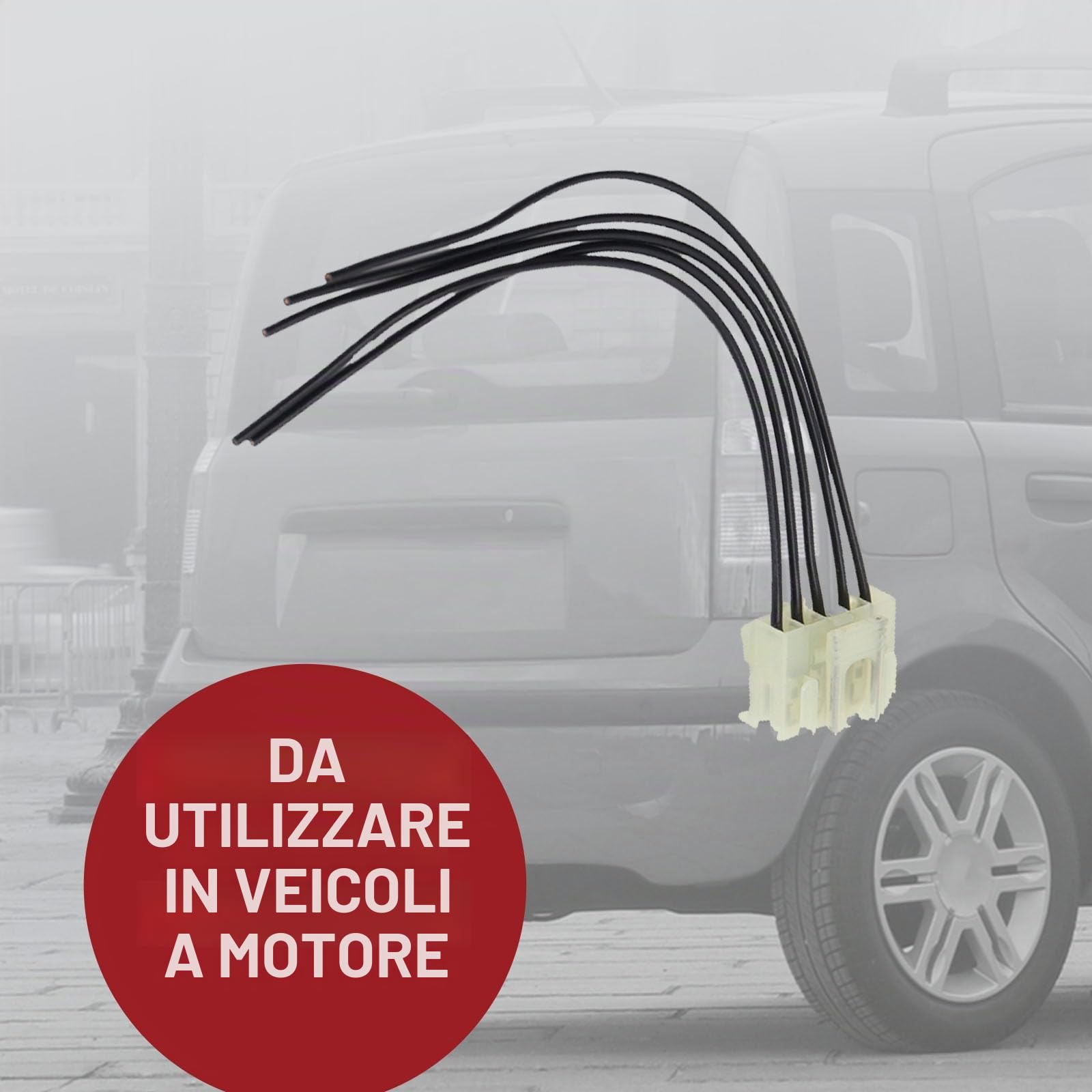 OUKENS 51277277 Connettore Luci Posteriori Fiat Panda 169 ABS