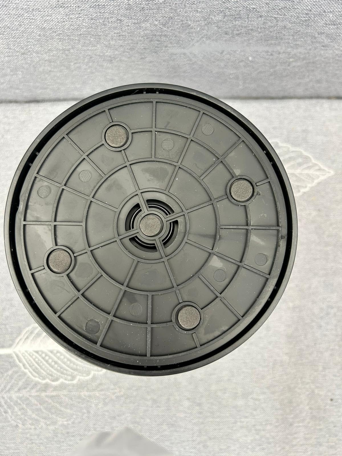 OUKENS Portautensili Cucina Girevole Nero 360° Antiscivolo