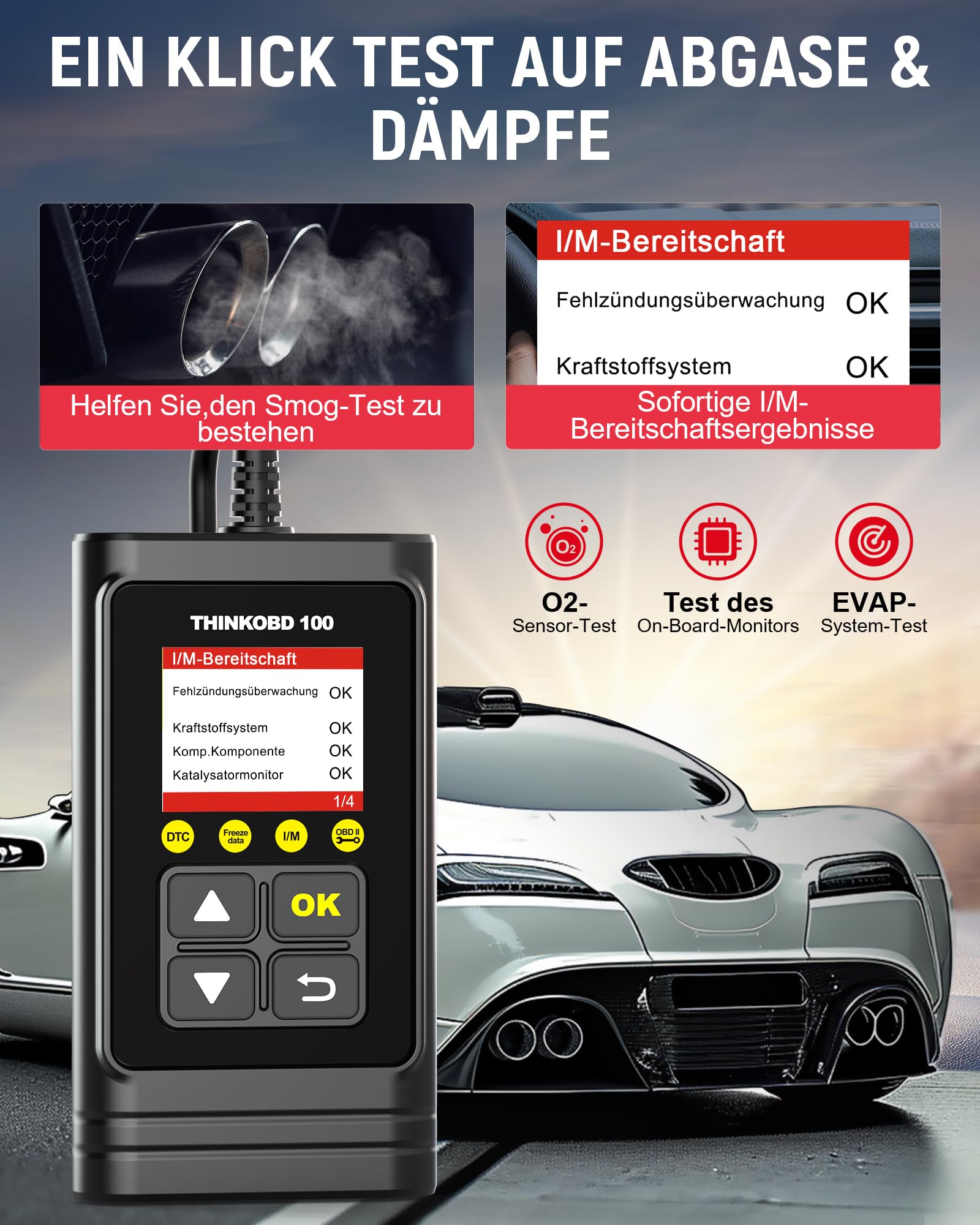 Thinkcar Thinkobd 100 lettore auto universale OBD2 motore