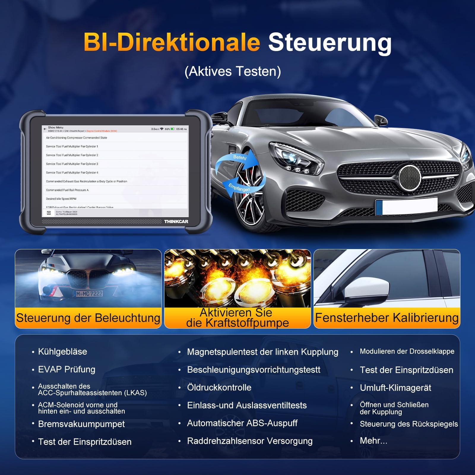 Thinkcar Thinkscan 689BT tester diagnosi auto bidirezionale 34 reset