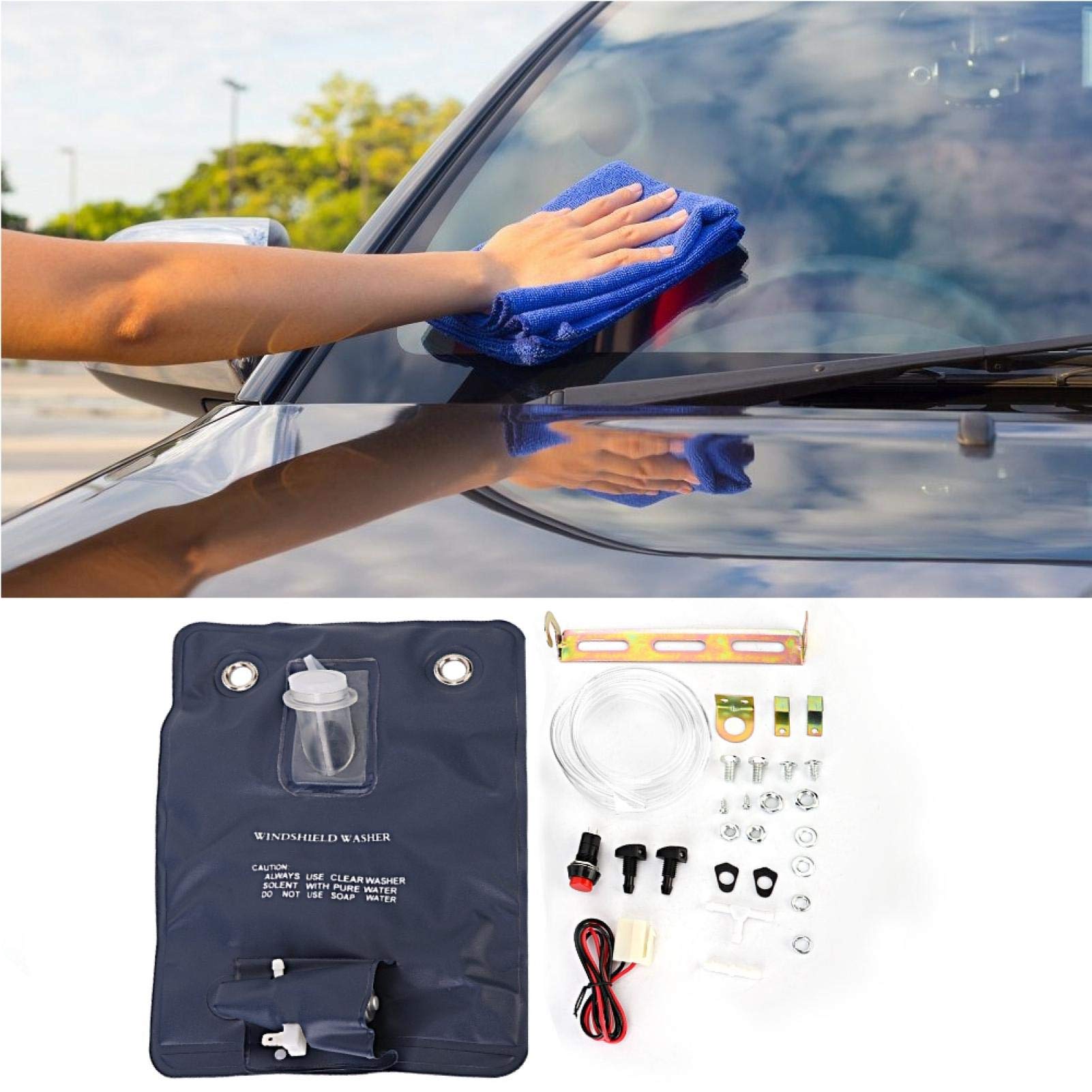 OUKENS Auto Electrical Kit Lavavetri 151286776374 12V con Borsa