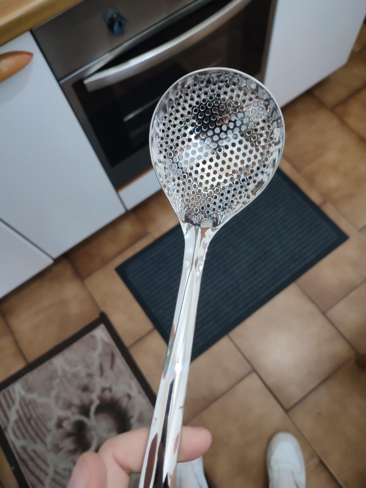Oukens schiumarola acciaio inox 30 cm 2 pezzi