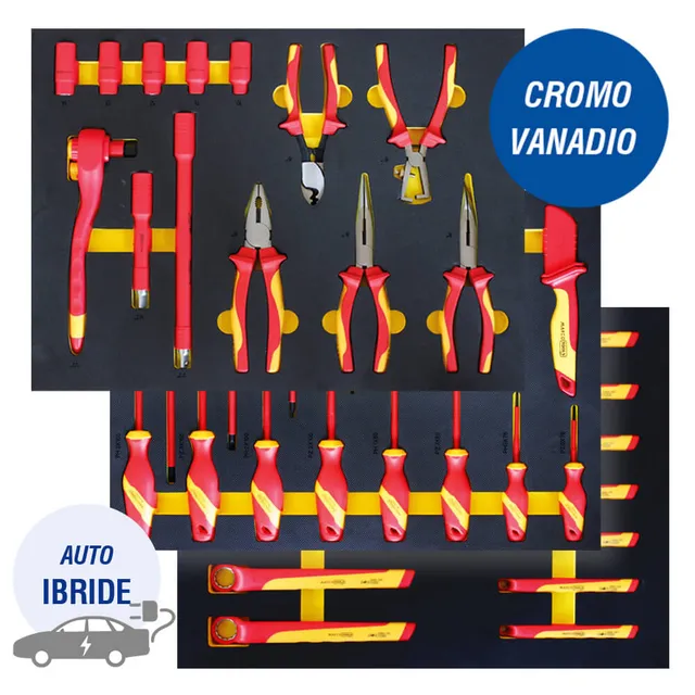 Marcotools Set EVA utensili isolati 43 pezzi ibride