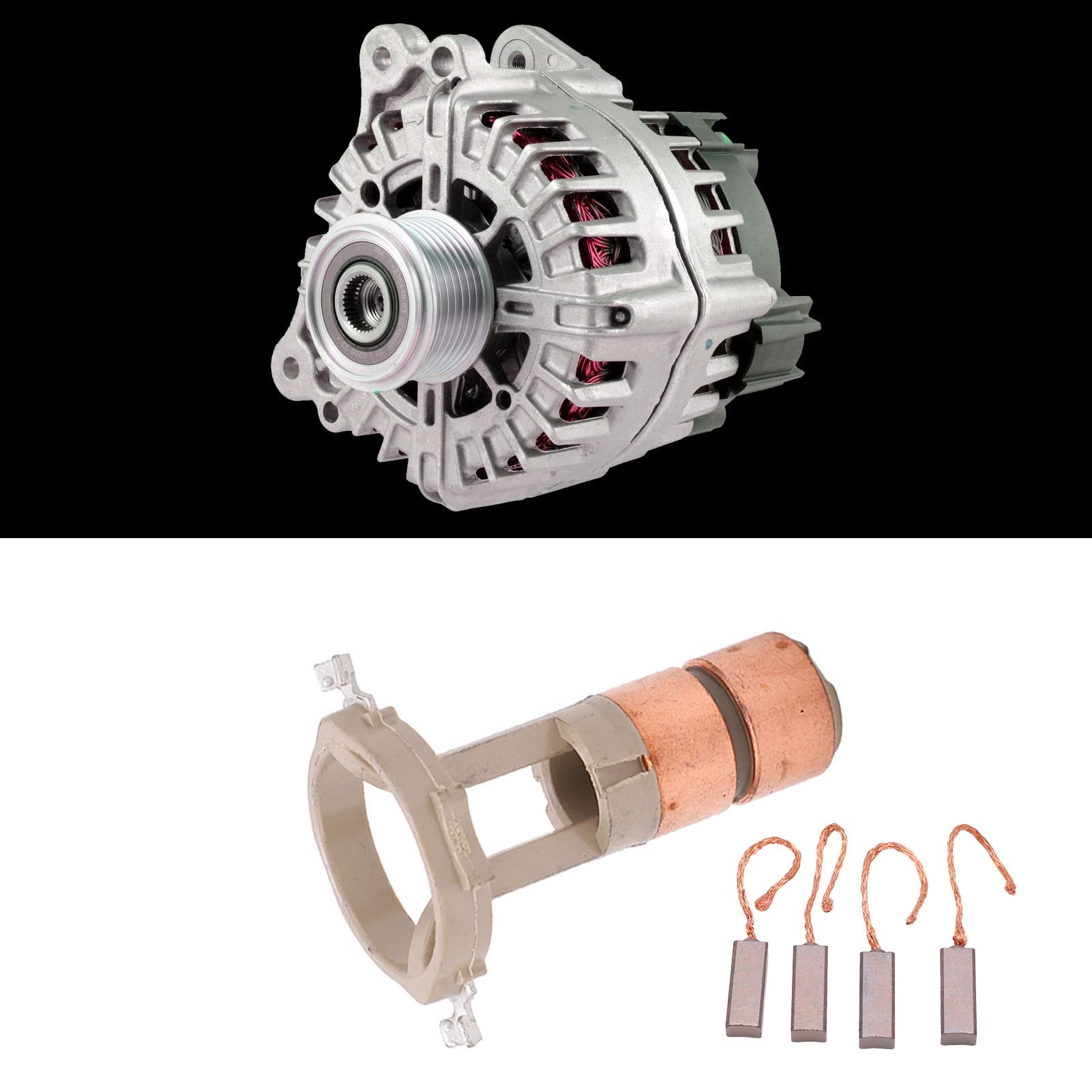 OUKENS kit spazzole anello collettore alternatore Valeo 230090