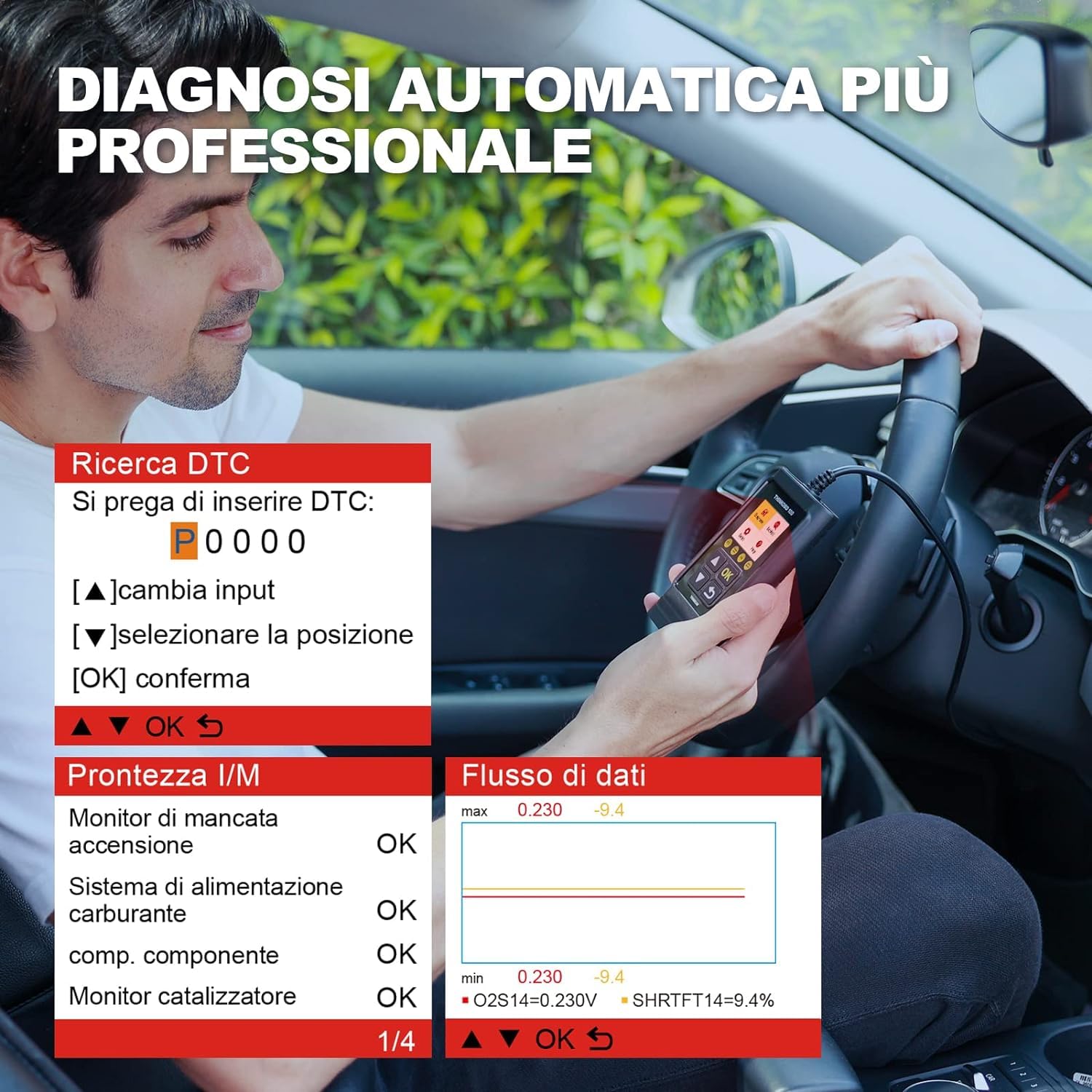 Thinkcar Thinkobd 100 lettore auto OBD2 motore con filo