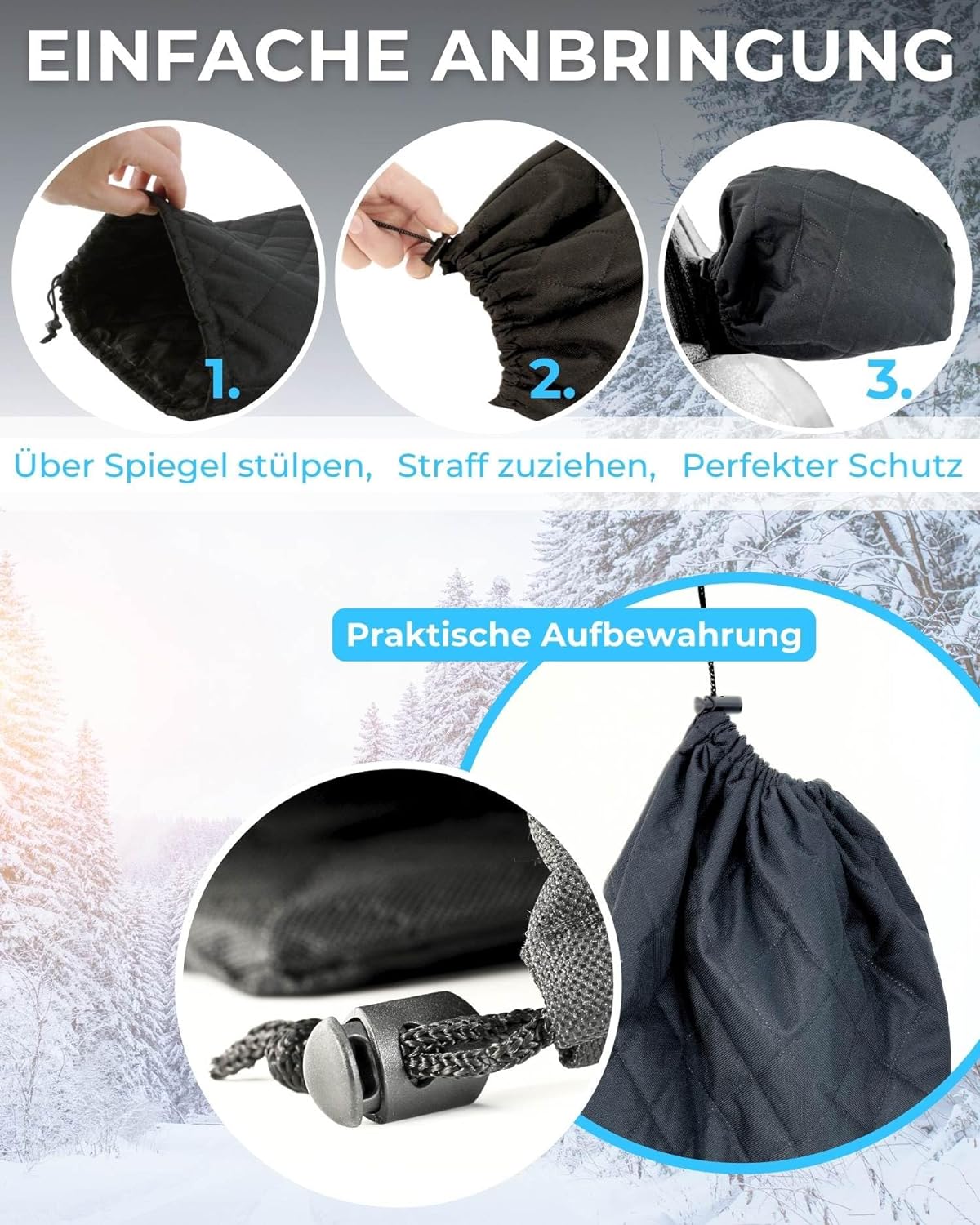 PLANGER Zubehör Mirror Cover coprispecchietti auto protezione