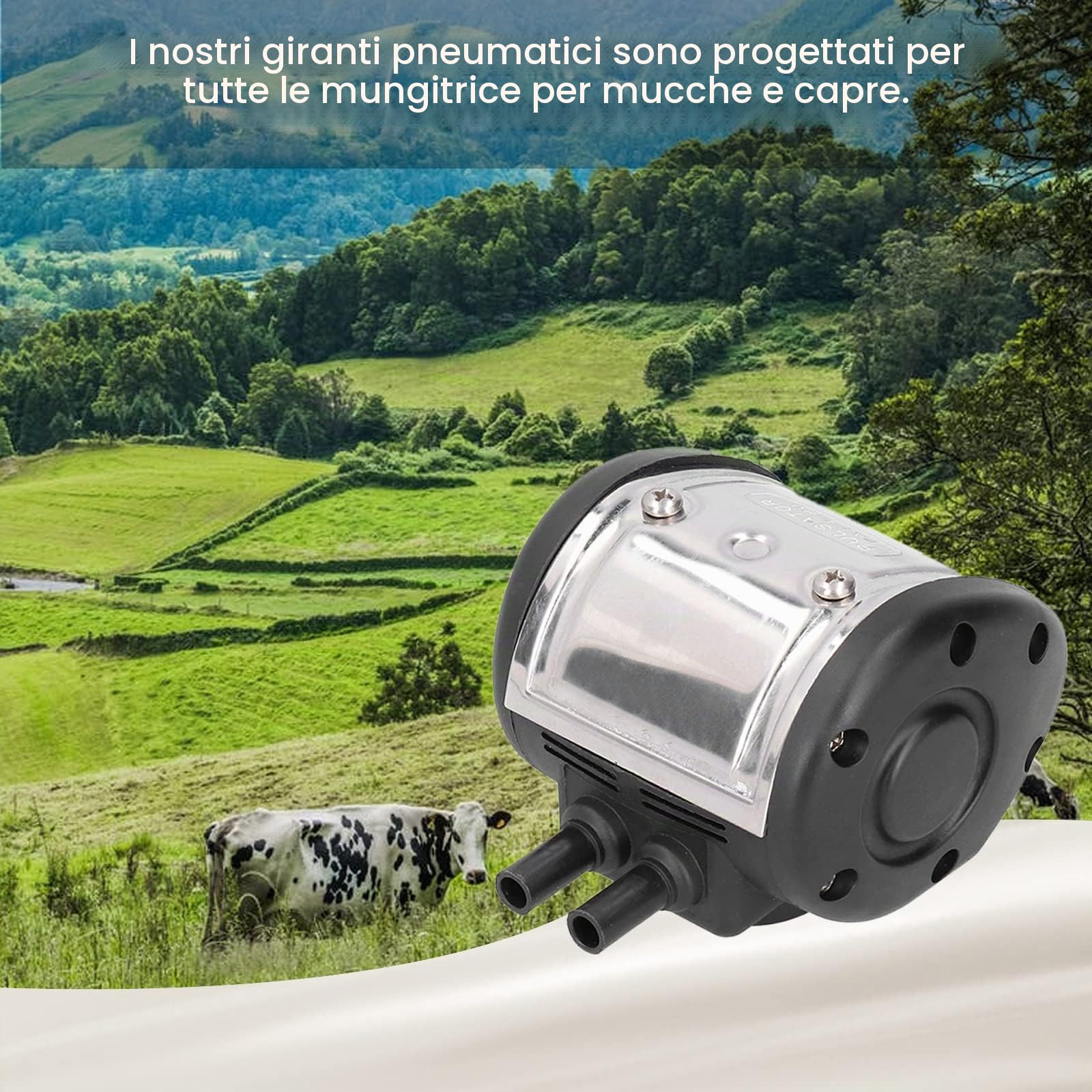 OUKENS Pulsatore Mungitrice 2 Uscite Plastica Universale 340 g