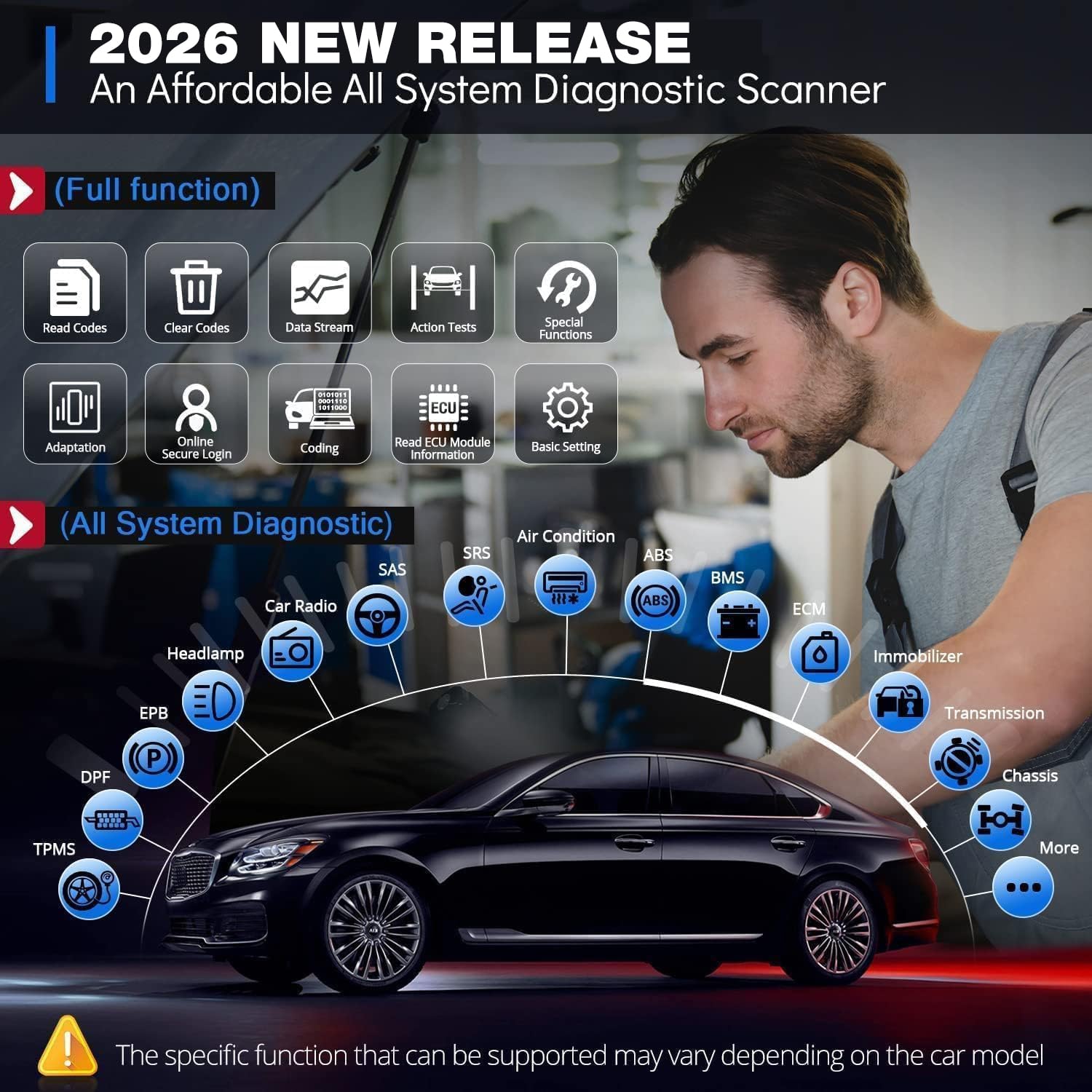 Thinkcar Thinkdiag 2 scanner auto Bluetooth CAN FD 15 reset