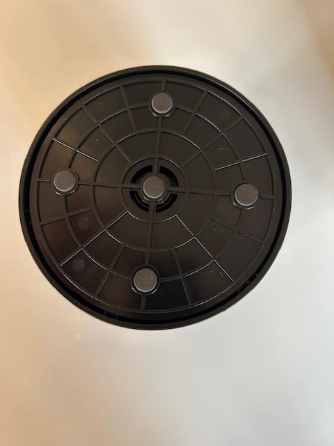 OUKENS Portautensili Cucina Girevole Nero 360° Antiscivolo