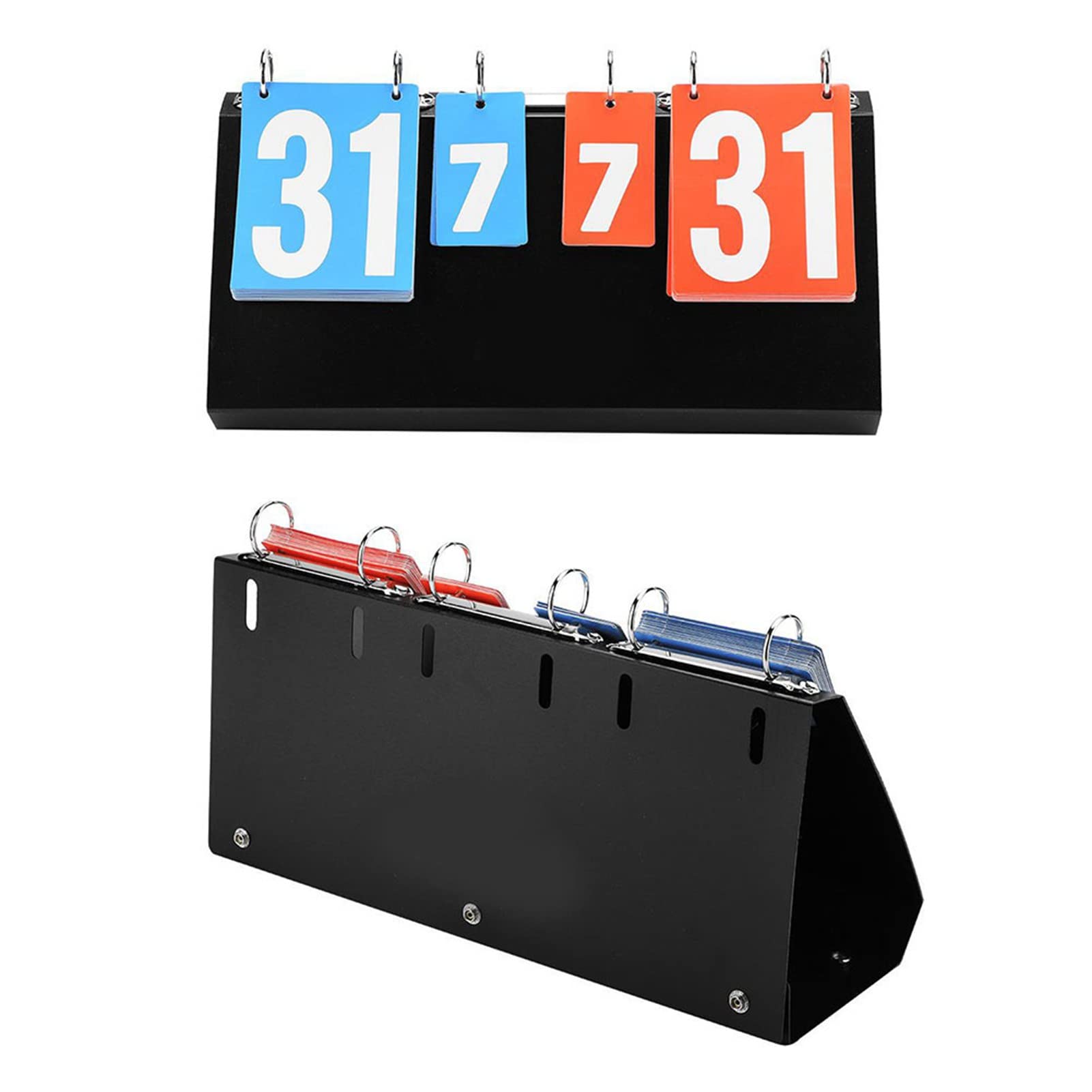 OUKENS Tabellone Segnapunti Flip 4 Cifre Portatile 398mm
