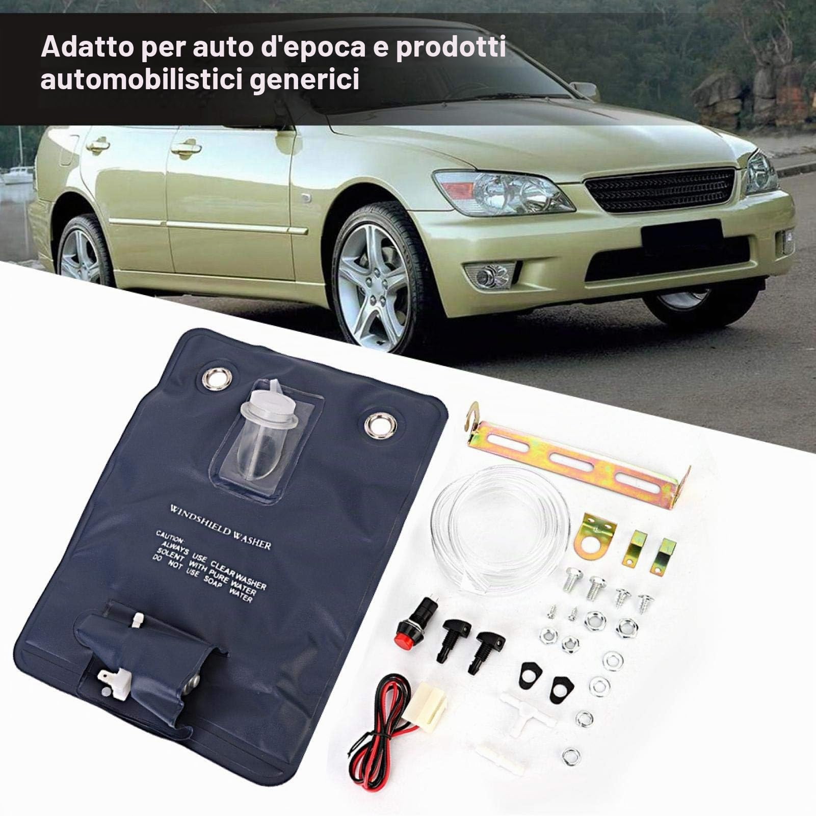 OUKENS Auto Electrical Kit Lavavetri 151286776374 12V con Borsa