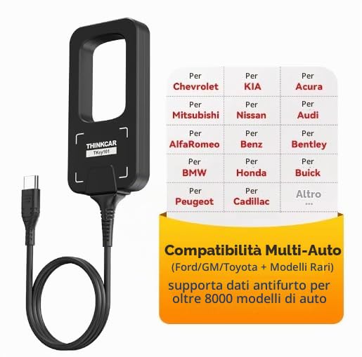 Thinkcar TKEY 101 Programmatore Chiavi Auto con 6 Chiavi