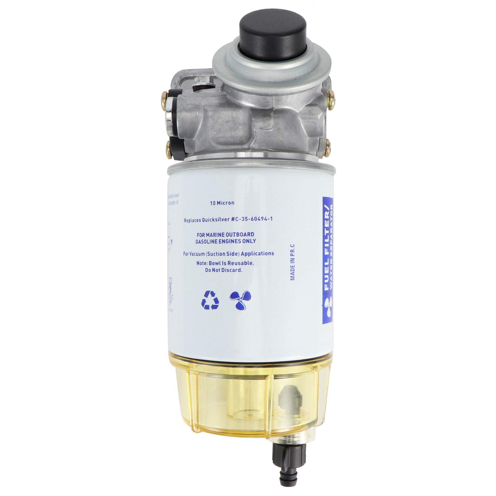 OUKENS S3213 Filtro Carburante Nautico 10 Micron Metallo