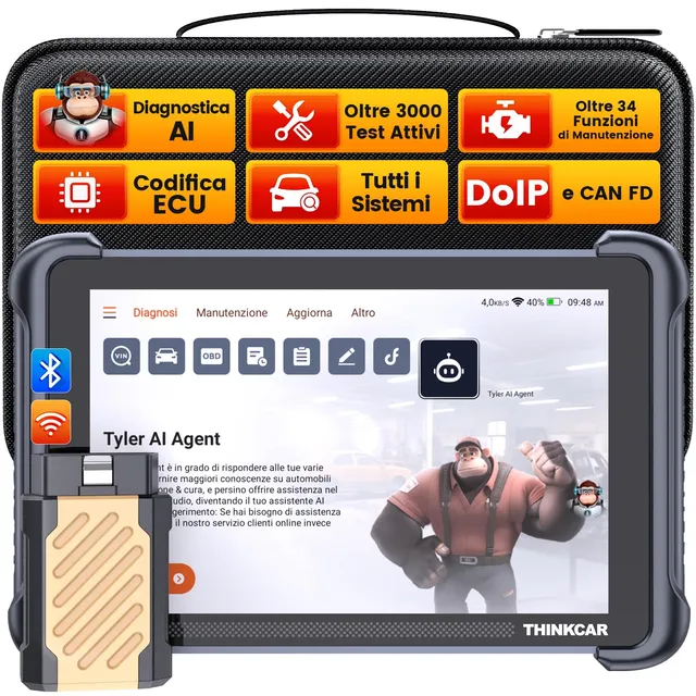 Thinkcar THINKSCAN 662 Scanner OBD2 4 Sistemi 12 Reset